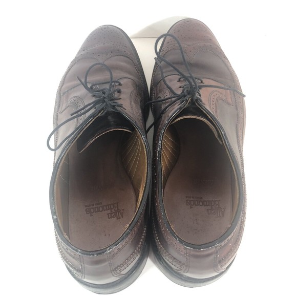 COPY - ALLEN EDMONDS SHELL CORDOVAN MacNeil Burgundy Wingtips 11.5 D Horween 90… main image 5